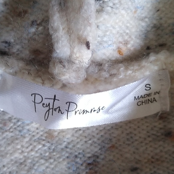 PEYTON PRIMROSE VEST SWEATER SHRUG WITH HOOD SIZE S - Picture 2 of 11